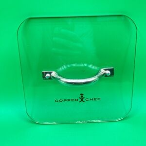 Copper Chef Square Glass With Metal Handle 8 X 8 Replacement Lid EUC